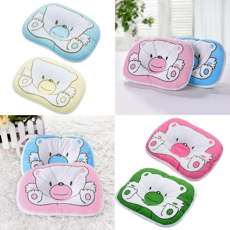 

New Baby Pillow Newborn Anti Flat Head Syndrome for Crib Cot Bed Neck Support Cartoon Print Kids Pillow