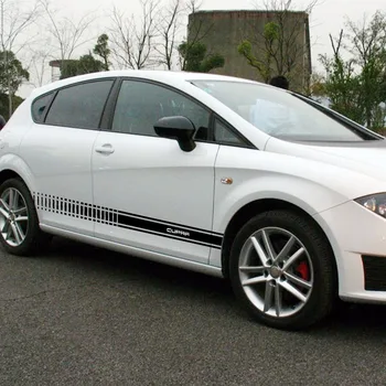 

Car Stickers Tuning Produt For Seat Leon Cupra Anti Scratch Stripe DIY Decal Auto Body Styling Accessories For Car Products