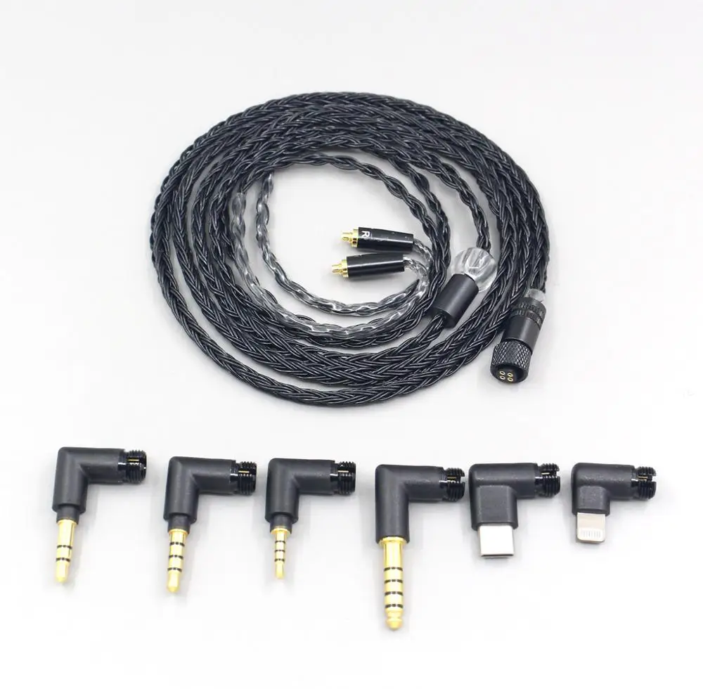 LN006965 16 ядерный черный OCC Awesome все в 1 разъем кабель для наушников AKG N5005 N30 N40