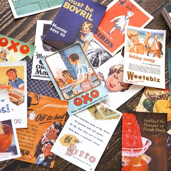 

100PCS/SET Vintage Retro Ticket Memo Pad Mini Message Notepad Material Paper Scrapbooking Planner Diary DIY Paper Decoration