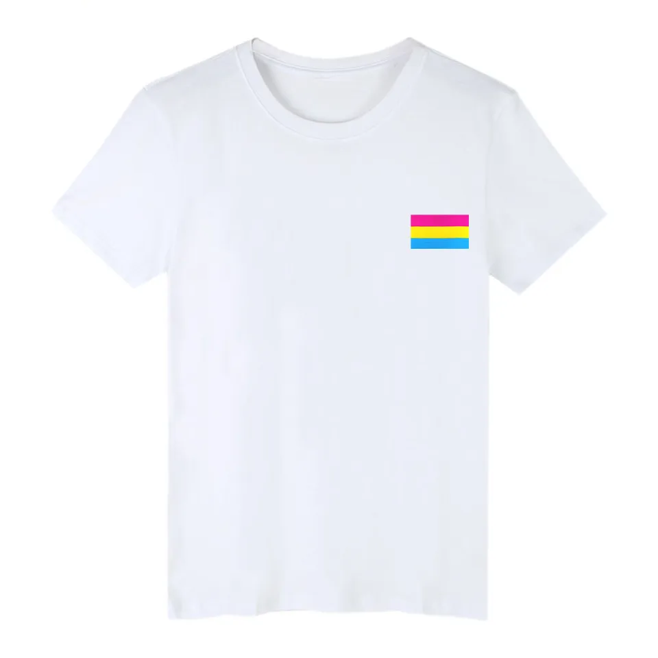 Лучшая футболка Omnisexual ЛГБТ гордость Пэн пансексуал с принтом флага повседневные