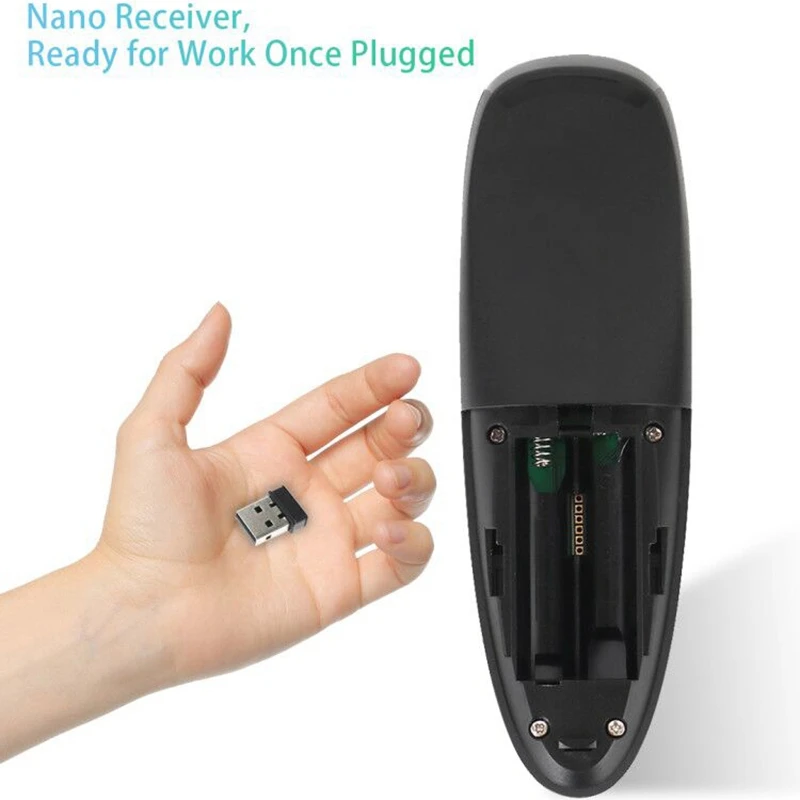 G10 Air mouse дистанционное управление голосовой пульт 2,4 ГГц Google голосовой поиск помощник ИК обучения без гироскопа для Android Tv Box Черный
