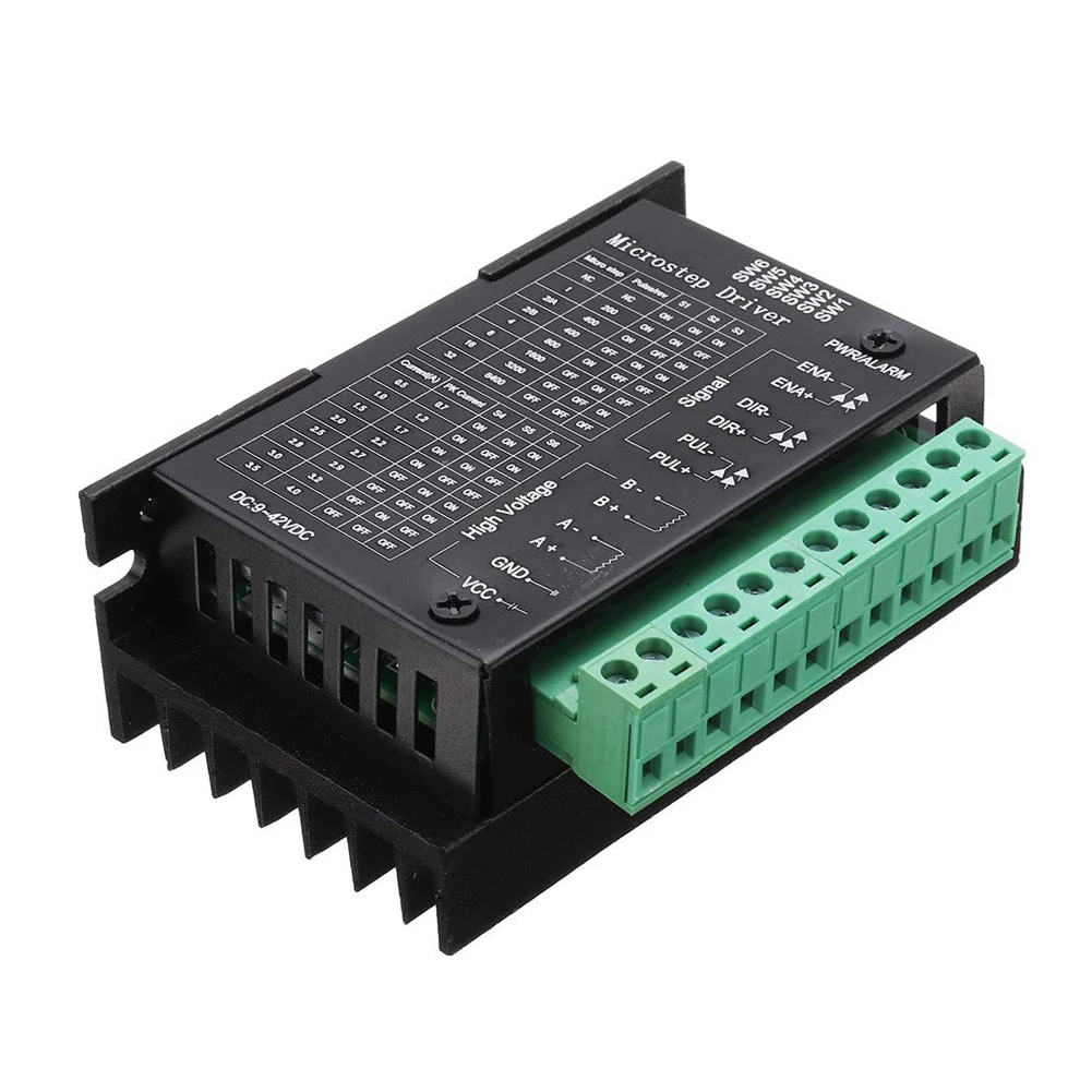 TB6600 Драйвер шагового двигателя 4A DC9-42V для Нема 17(Национальная ассоциация владельцев электротехнических предприятий)/23/34 шагового двигателя гравировальный станок