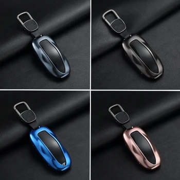 

Hot Car Remote Key Case Cover Shell Protector Aluminum Alloy Car Key Case Replacement for Tesla Model S