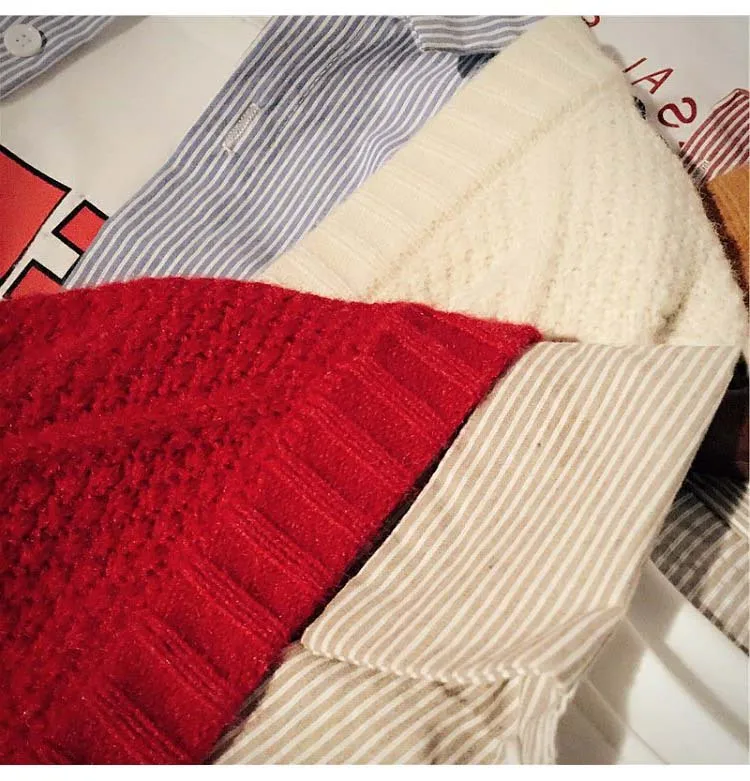 Neploe осень новости свободные дикие твердые трикотажные кардиганы с v-образным вырезом Crazy style Кнопка открытый стежок Рог пряжка пальто 45697