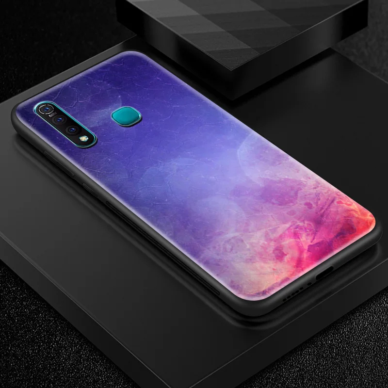 W215 Закаленное Стекло КРЫШКА ДЛЯ VIVO Y71 Y75 Y79 Y83 Y85 Y93 Y97 X21i UD X27 Pro Z3 Z5X V5S V7 плюс V9 V11i iQOO S1Pro с узором звездного неба Coque - Цвет: W215