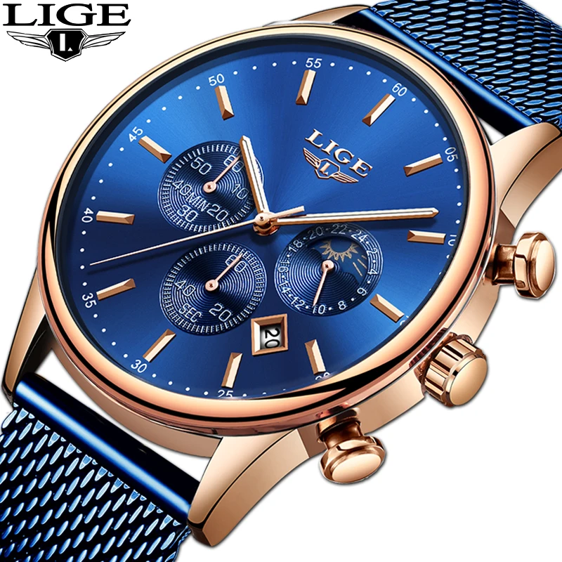 lige watch blue