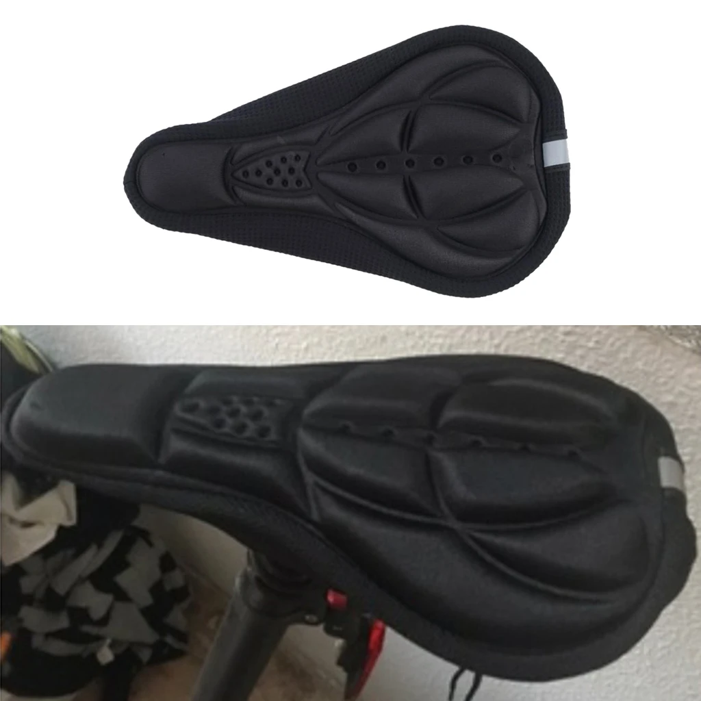 Mountain Bicycle 3D Saddle Seat Covers Soft Gel Extra Comfort Bicycle Saddle Bike Seat Cushion 
