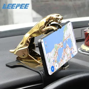 

Leopard Car Phone Holder Mount Clip Adjustable Car Bracket GPS Stand Bracket Universal Mobile Phone Bracket Dashboard Windshield