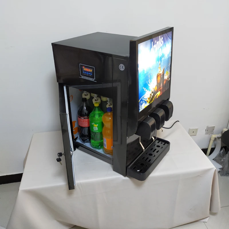 Three Flavors Cold Drink Juice Machine Iced Cola Machine Cola Vending Soft Drink Coke Beverage