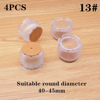 4pcs Furniture Table Feet sofa Pads Protection rubber Non-slip Thicken PVC Wear-resistant Chair Leg Caps Wood Floor Protectors 13