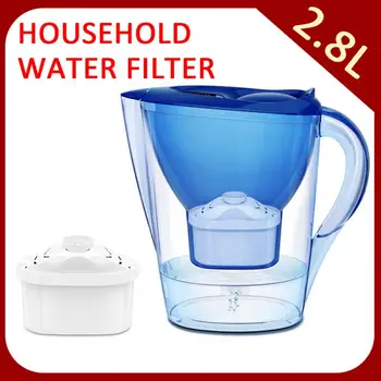 

2.8L Household Direct Drink Net Kettle MINI Portable Activated Carbon Cups Filter Pitcher Kitchen Faucet Tap Water Purifier 2020