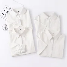 Japão jk uniforme de manga comprida camisa branca estudante uniforme da escola do dia superior manga longa
