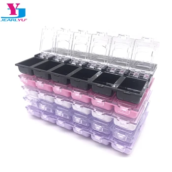 

12 Cells Nail Polish Box Case Manicure Dispaly For False Tips Glitter Rhinestone Beads Storage Box Nails Organizer Empty Boxes