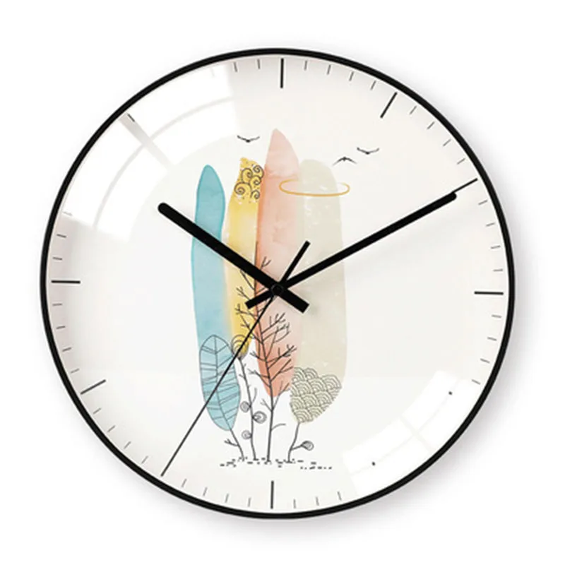 Цифровые настенные часы на батарейках, простые настенные часы, современный дизайн, художественные часы для дома, Скандинавский дизайн, розовое золото, украшение комнаты 4B08 - Цвет: Type 19