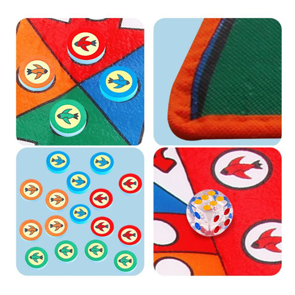 82x82cm Play Baby Ludo Mat Crawling Floor Pad Soft Blanket Kids Camping