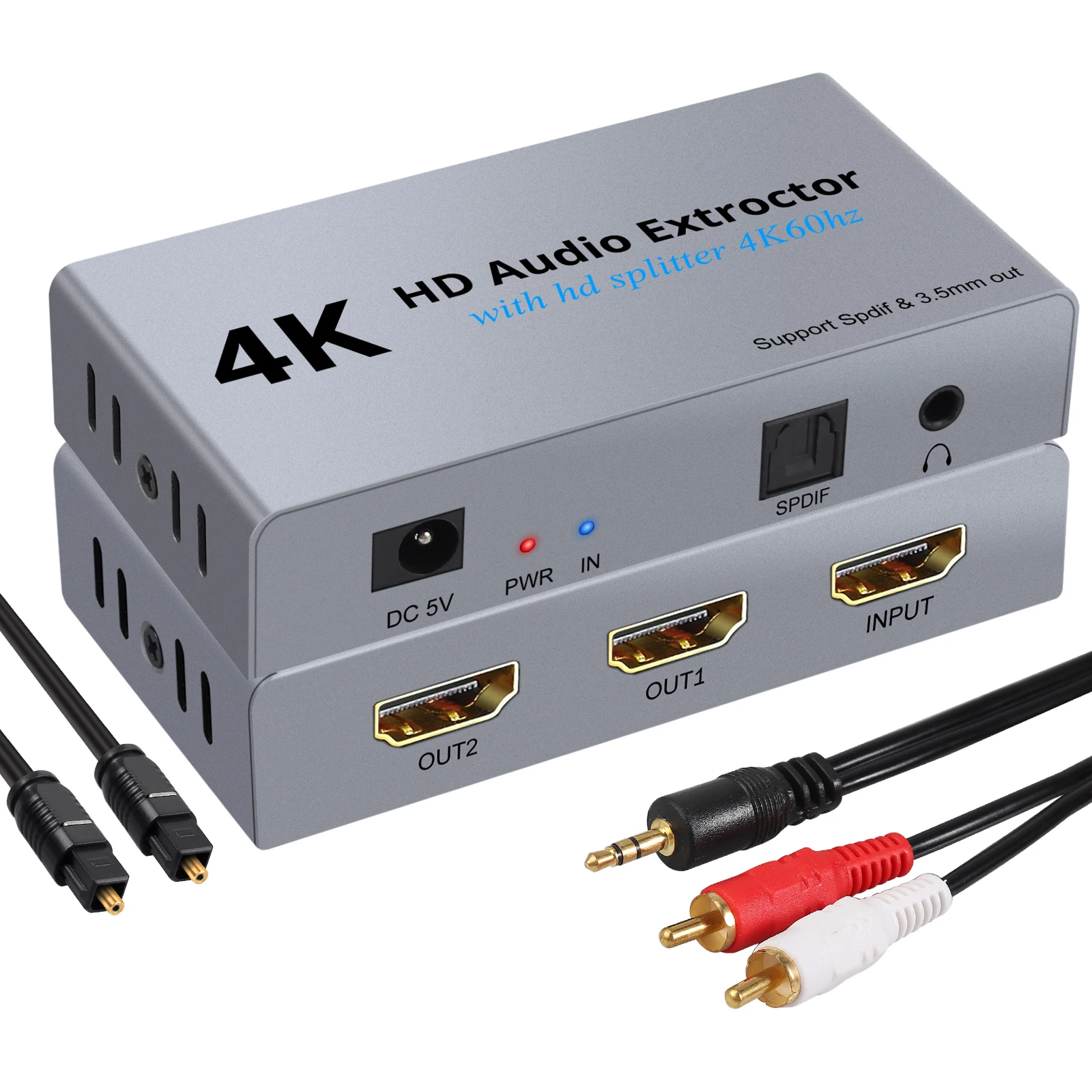 LiNKFOR 2 Way HDMI-compatible Splitter 