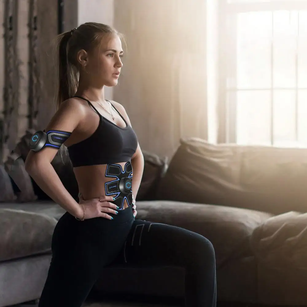 

Smart Wireless Muscle Stimulator Abdominal leg Arm Train Fat Burner Gymnic Belt Massager ABS Abdominal Muscle Toner