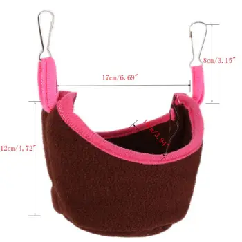 

Cute Pet Hamster Hanging House Hammock Ingot Design Small Pet Cotton Cage Sleeping Pet Bed Rat Hamster Toy Cage Accessories