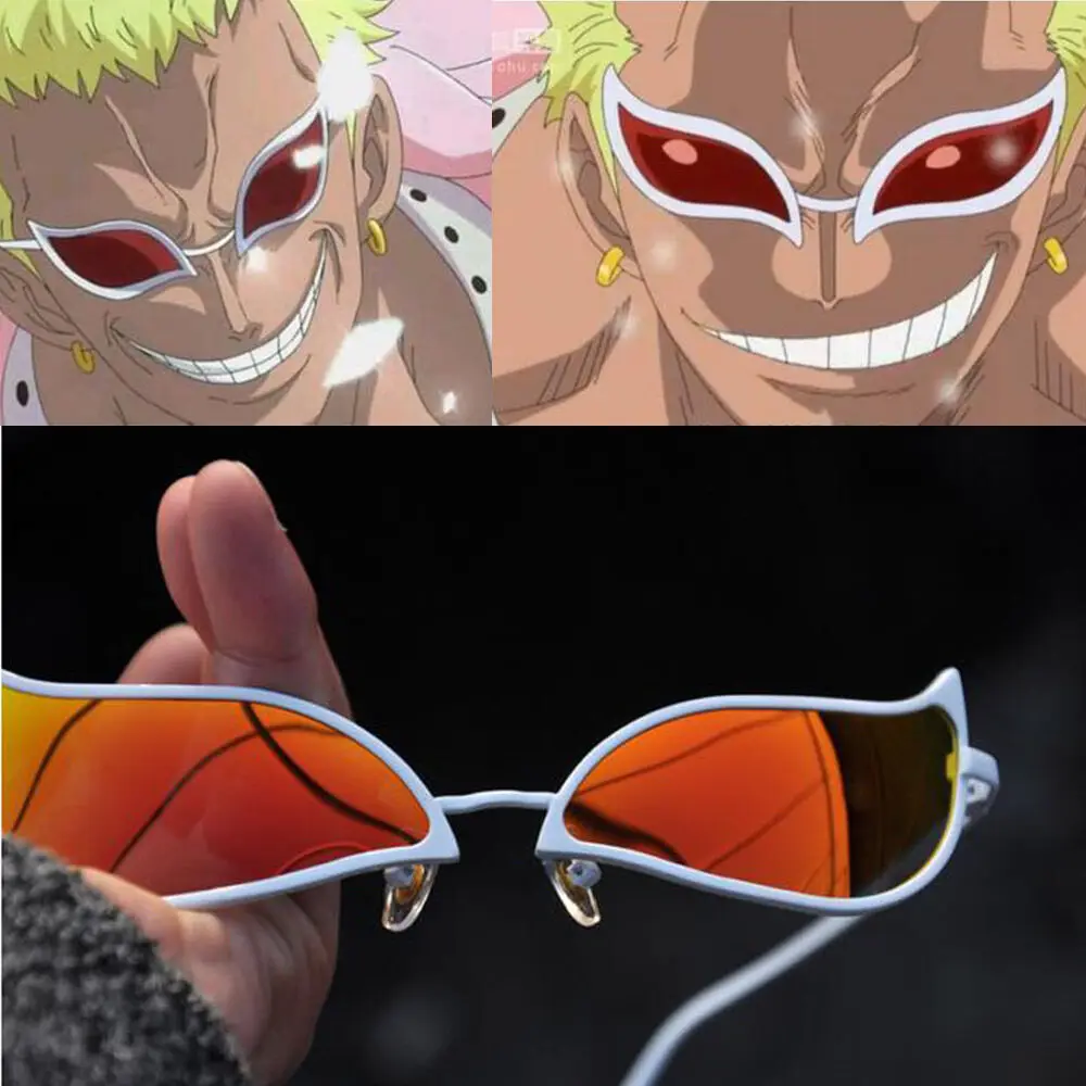 Ограниченная серия Аниме one piece Donquixote Doflamingo солнезащитные очки Джокер для мужчин и женщин аксессуары для косплея очки 3 цвета