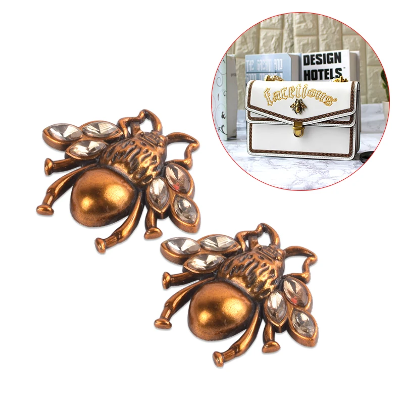 

Small Animal Shape Bag Decoration, Metal Bee For Bag DIY Shoulder Bags