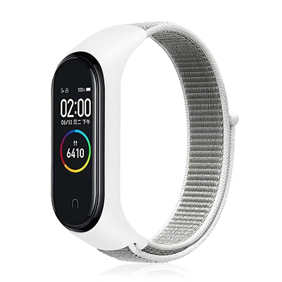 Для Xiaomi mi band 4 Радужный нейлоновый браслет на петле для Xiaomi mi Band 4 Ремешок Браслет mi band 4 3 Смарт-браслет Pulseira аксессуары - Цвет: 6