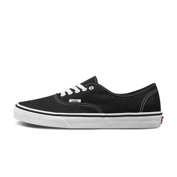 Оригинальные VANS Аутентичные пары моделей скейтбординга парусиновая обувь с низким берцем на шнуровке уличный стиль легкий прочный VN000EE3RED - Цвет: VN000EE3BLK