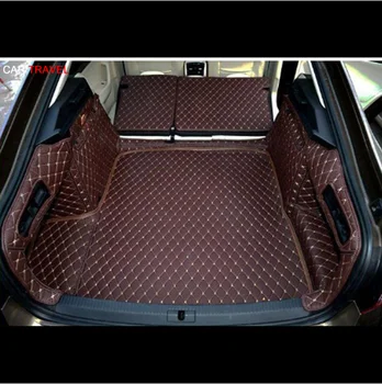 

Good quality! Special trunk mats for Skoda Superb 2018-2015 waterproof boot carpets cargo liner for Superb 2017