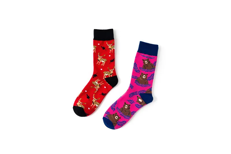 SP& CITY/5 пар, женские носки в стиле Харадзюку с забавными животными, леопардовая уличная одежда, носки для скейтборда, хлопковые высокие цветные удобные носки с героями мультфильмов