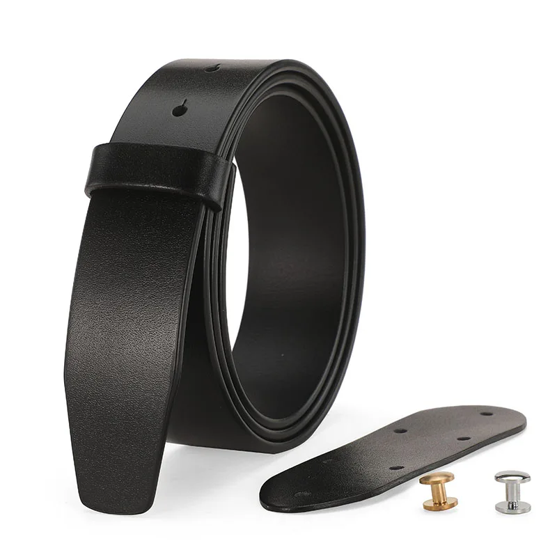 Genuine Leather Men\'s High Quality Belts Headless Belt Handmade DIY Full-Grain Leather  Top Layer Leather