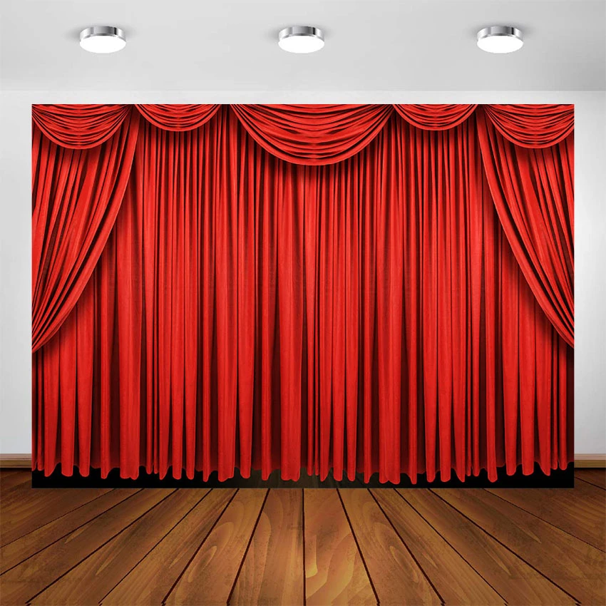 赤いカーテン写真の背景サーカスステージカーテンドラマパーティーフォトブース写真写真スタジオ写真撮影の背景 背景 Aliexpress