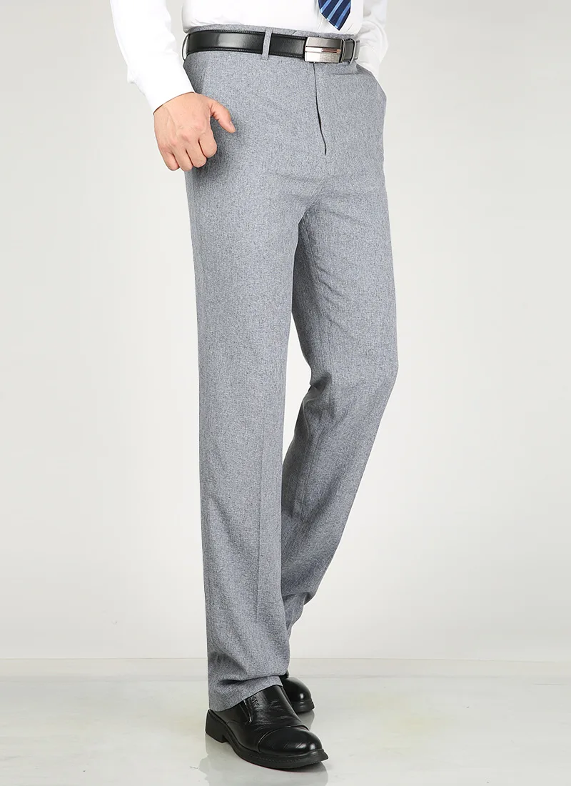 Summer Thin Men Suits Pants High Waist 