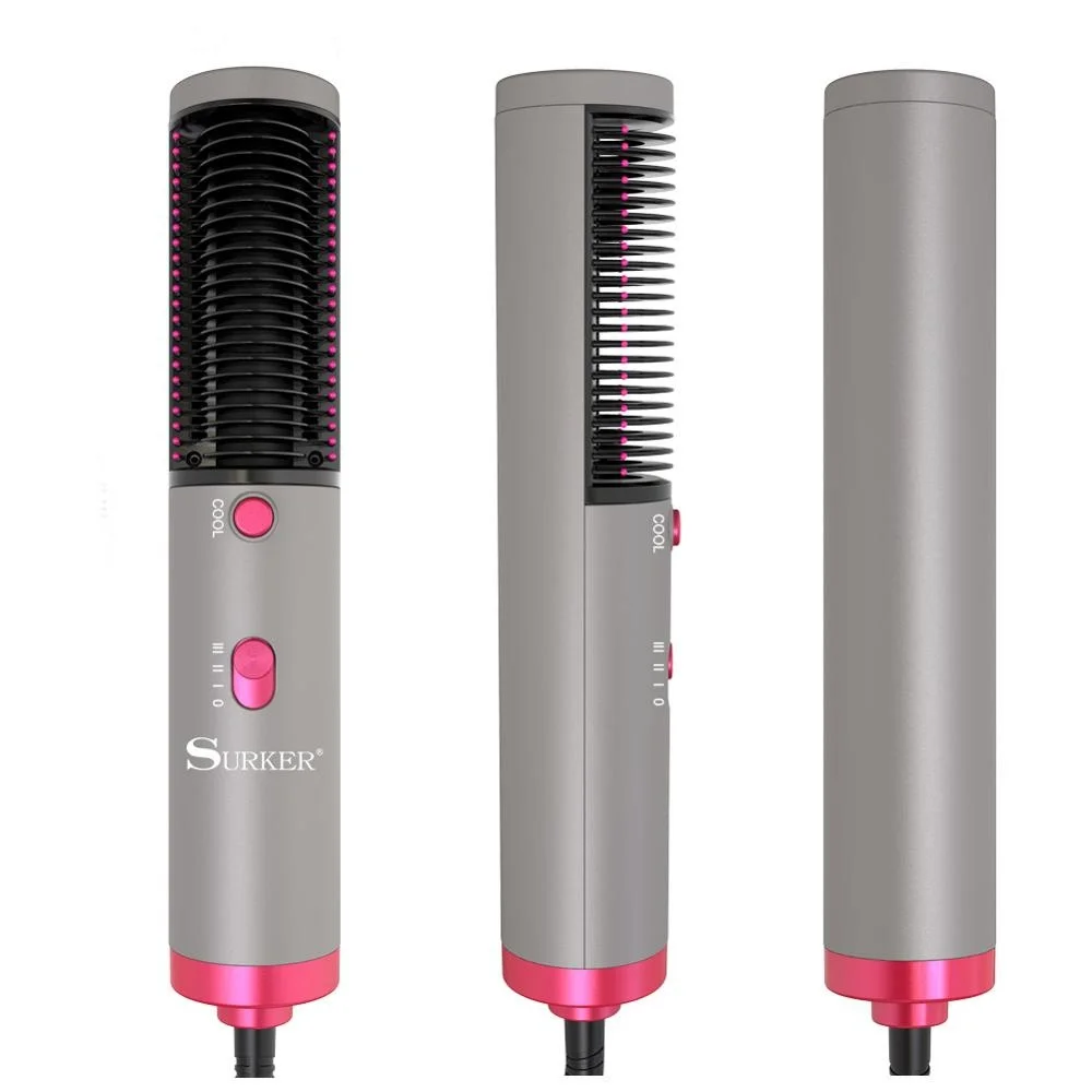 Surfer – 2 in 1 hair brush smooth negative ion hot air for beard | Красота и здоровье