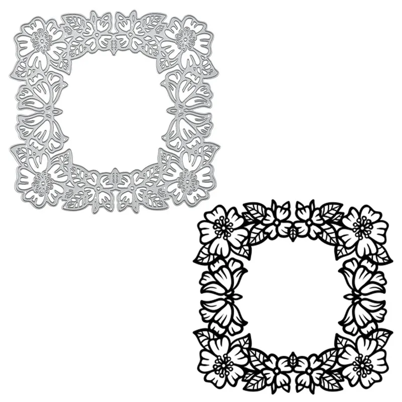 

Naifumodo Flower Blossom Frame Metal Cutting Dies New Stencils for DIY Scrapbooking Decoration Embossing Handcraft Die Cut 2019