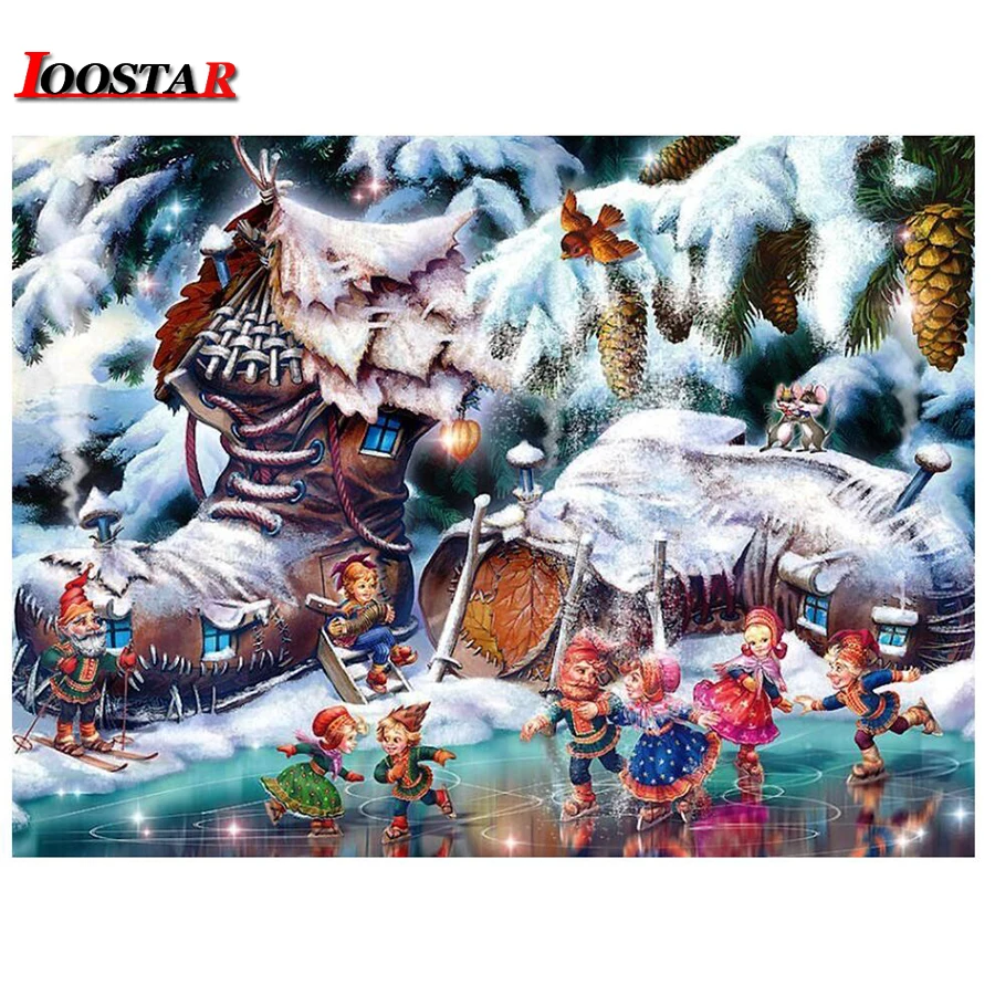 christmas decorations for home diamind painting navidad gift | Дом и сад