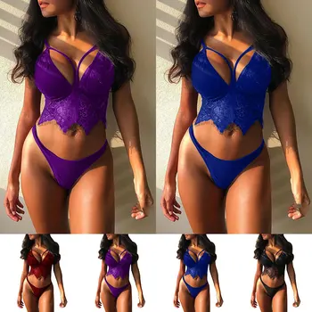

Lace Bra Set Unlined Bralette Bikini See Through Sexy Triangle Bra Wireless Brassiere Suit Fashion Intimate Underwear