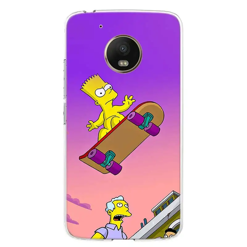 Милый чехол для телефона Homer Симпсоны для Motorola Moto G7 G6 G5S G5 E4 Plus G4 E5 Play power EU Подарочный чехол с рисунком