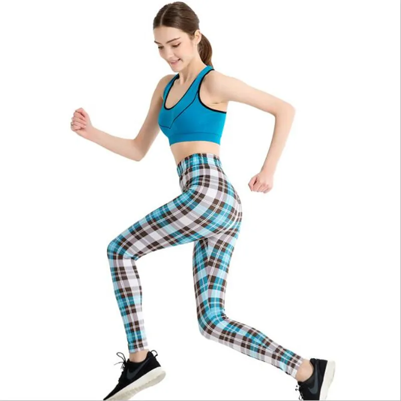 New Style Leggings Elastic High Waist Sexy Polyester Fiber Legging Breathable Slim Women Pants Indoor Sports