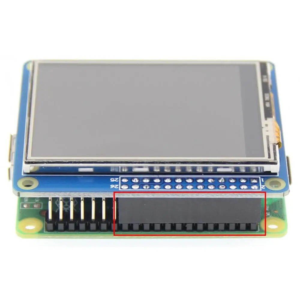 

2.4inch RPi Display 2.4in TFT SPI Serial LCD Resolution 320*240 2.4inch LCD Display Module with LED for RPI 3A+