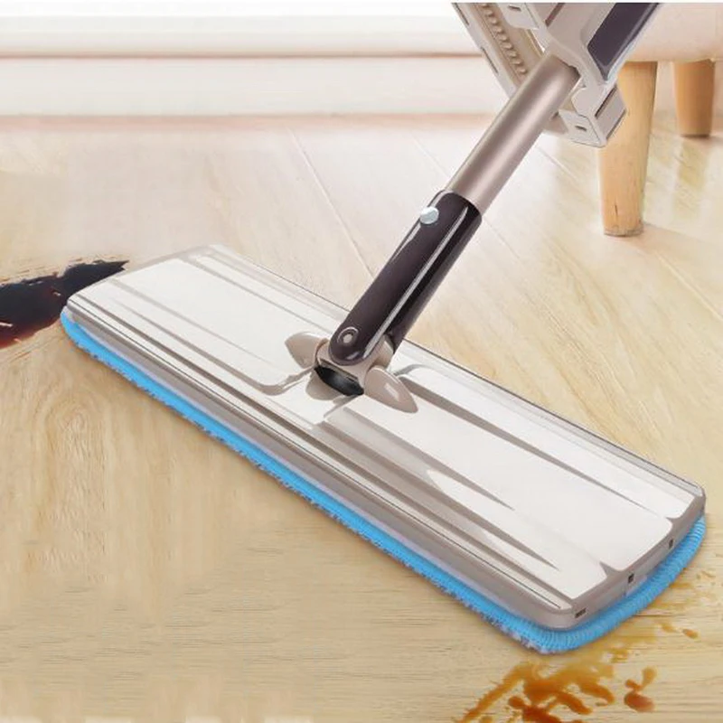 

341202/Плоская швабра/домашняя самосжимающаяся/конструкция роликовой дорожки/эластичная конструкция для протирания/Удобная нажимная и Тянущая ручка