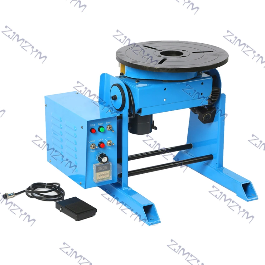 HD-30 Timing Welding Positioner Automatic Rotating Worktable Chuck Welding Table Tube Welder + 200 Chuck + Pneumatic Gun Holder