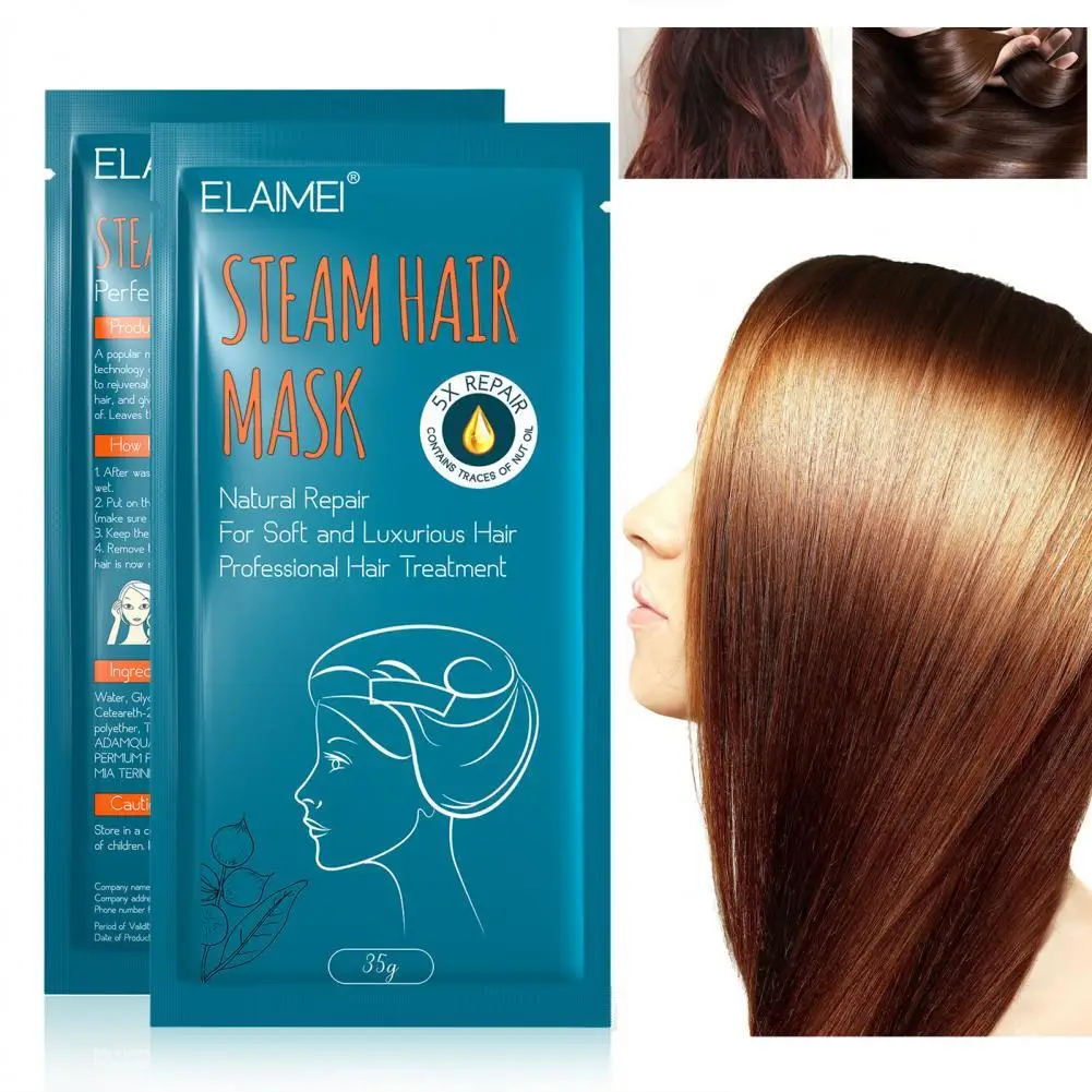 35g Hair Masque Scalp Conditioner Improve Frizz Damage Restoration Portable Steam Hair Masque