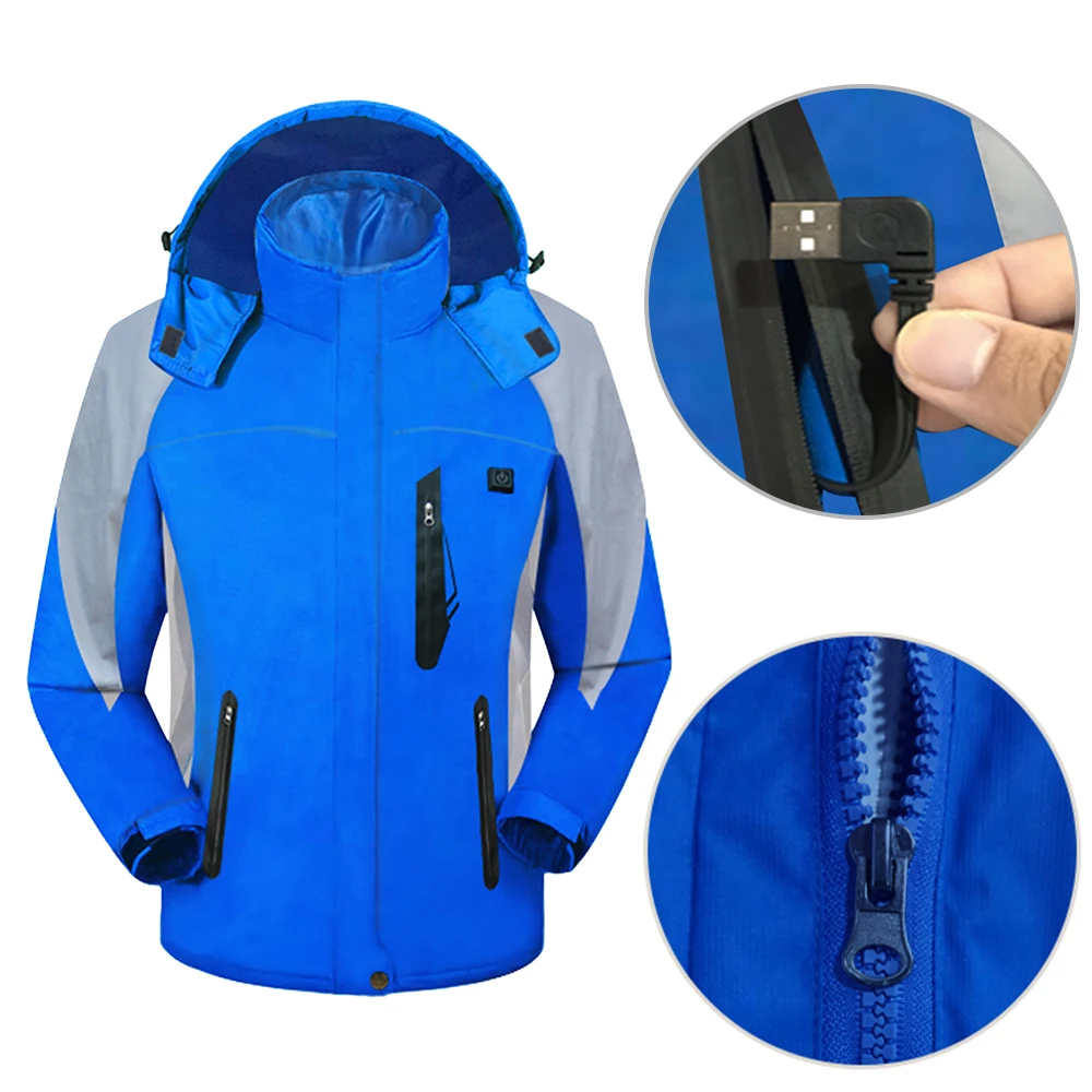 

New Hiking Jackets Outdoor Camping Trekking Climbing Coat Winter Warm Jacket Women Men Heating Coat Skiing Climbing Snow Sports