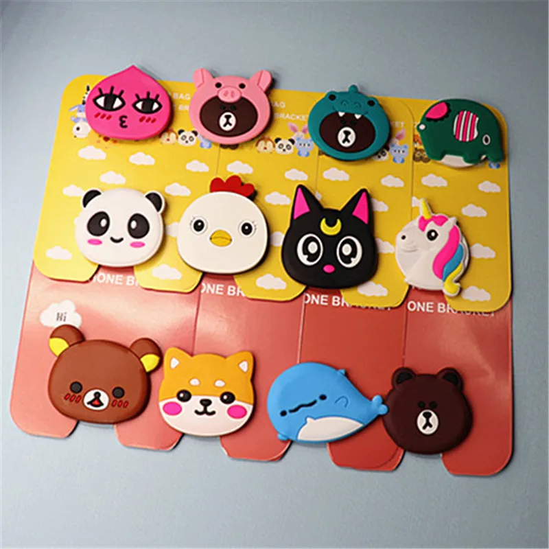 

Universal Mobile Phone Stand Gasbag Bracket Expanding Finger phone Holder Cartoon Sakura Momoko Stitch for xiaomi