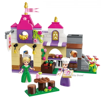 

Qman 2603 Friends Series Princess Leah's Chansons Bakery Store 2 Figures DIY Educational Building Blocks Toy for Girls Gifts