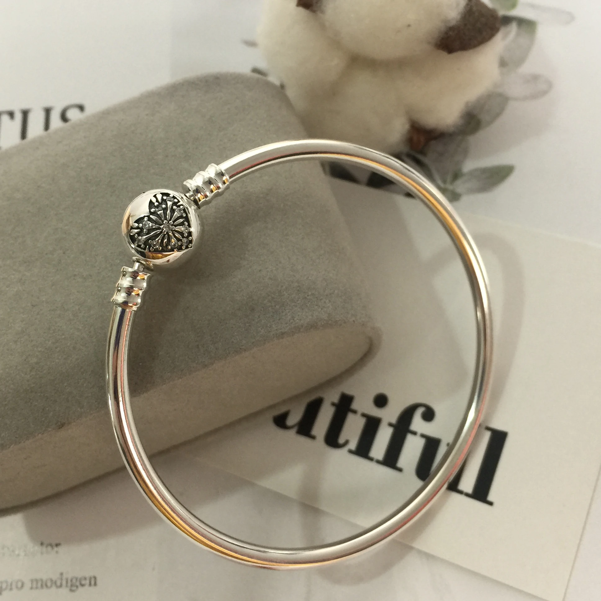 925 пробы Серебряный Классический Ограниченная серия Серебряный браслет для женщин Очаровательная Мода DIY Ювелирные изделия