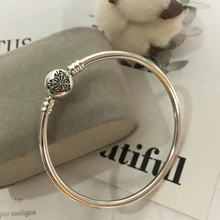 925 пробы Серебряный Классический Ограниченная серия Серебряный браслет для женщин Очаровательная Мода DIY Ювелирные изделия