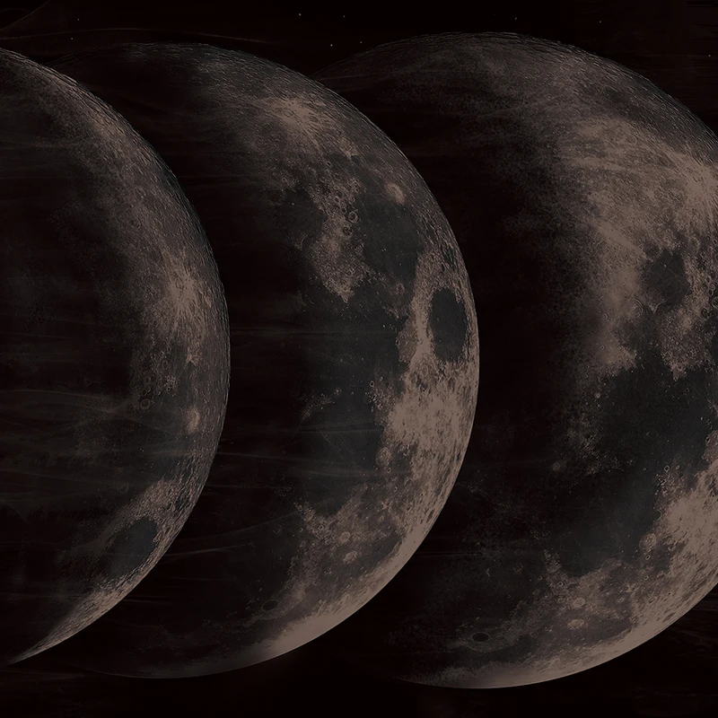 MASAR планета Луна дизайн элементы на заказ Фреска черный серый Межзвездный шок обои искусство фон обои ночь луна