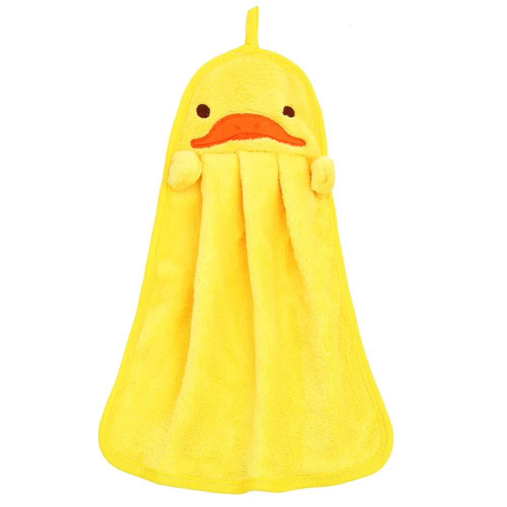 

Baby Nursery Hand Towel baby bath towels Toddler Soft Plush Cartoon Animal Wipe Hanging Bathing Towel For Children Bathroom