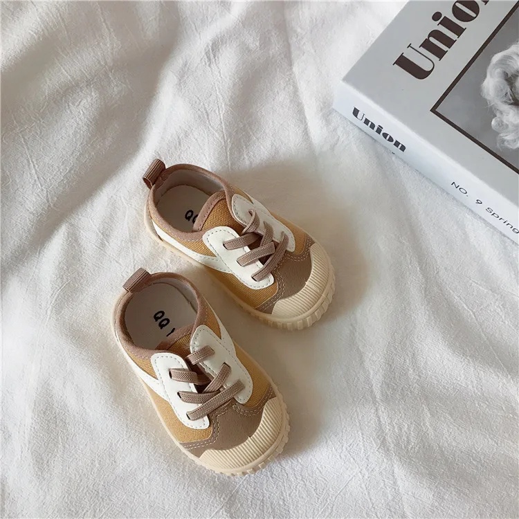 Korean Canvas Shoes Soft Sole Children's Casual Shoes Spring and Autumn Boys and Girls Kindergarten Baby Single Shoes girls shoes